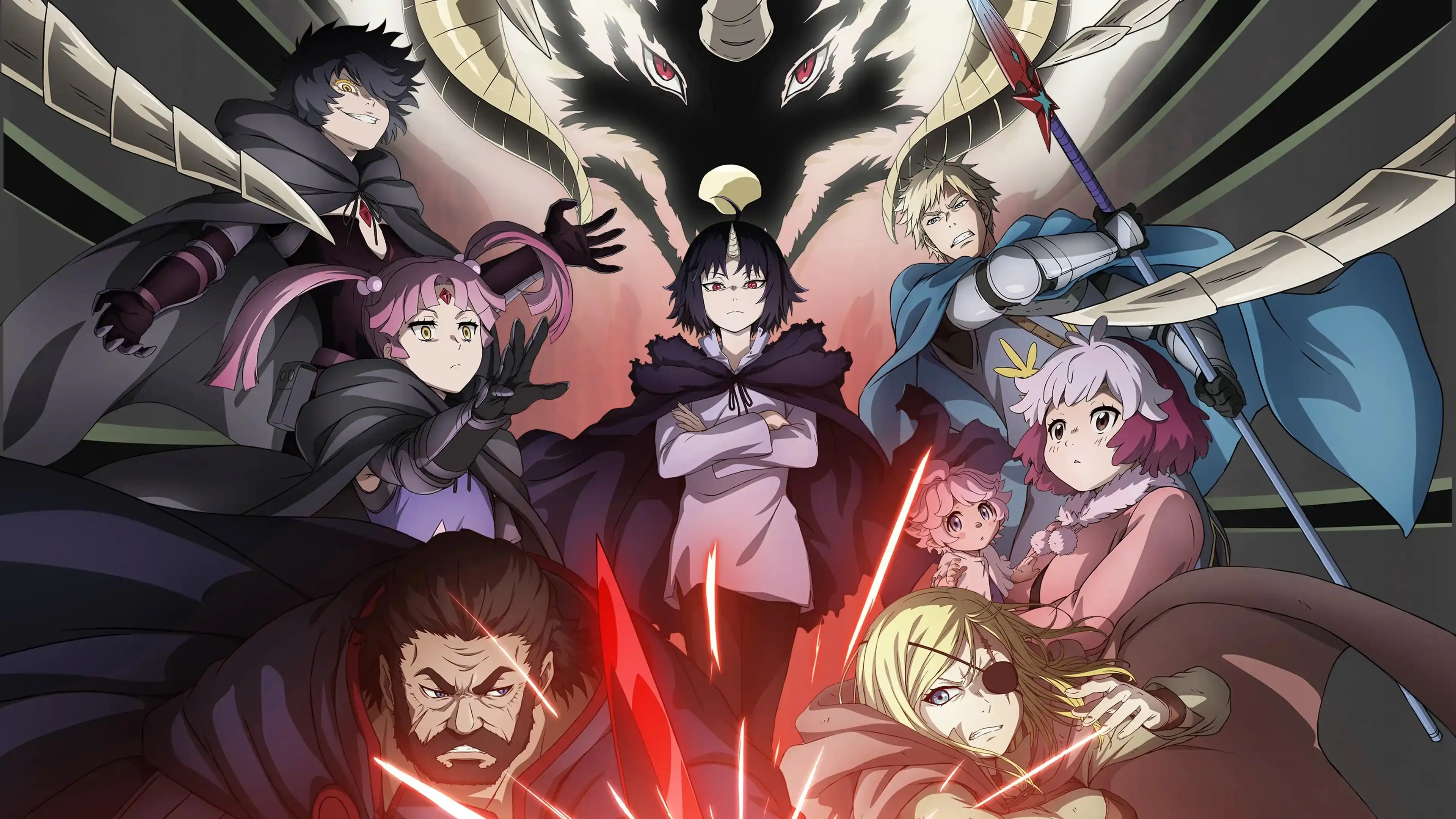 Clevatess: Majuu no Ou to Akago to Shikabane no Yuusha Dublado Background