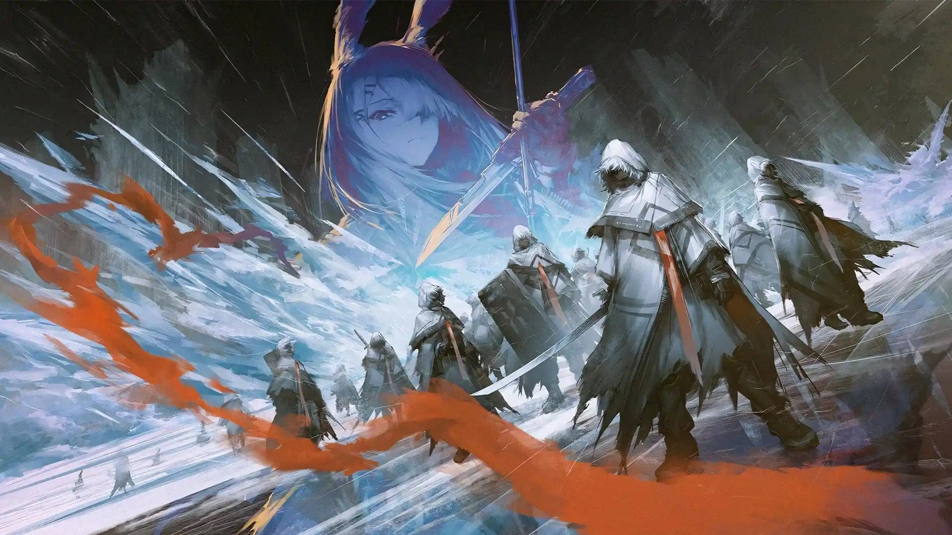 Arknights: Fuyukomori Kaerimichi Background