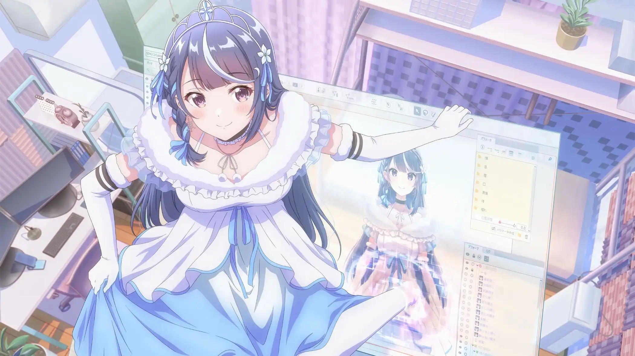 VTuber Nandaga Haishin Kiri Wasuretara Densetsu ni Natteta Background