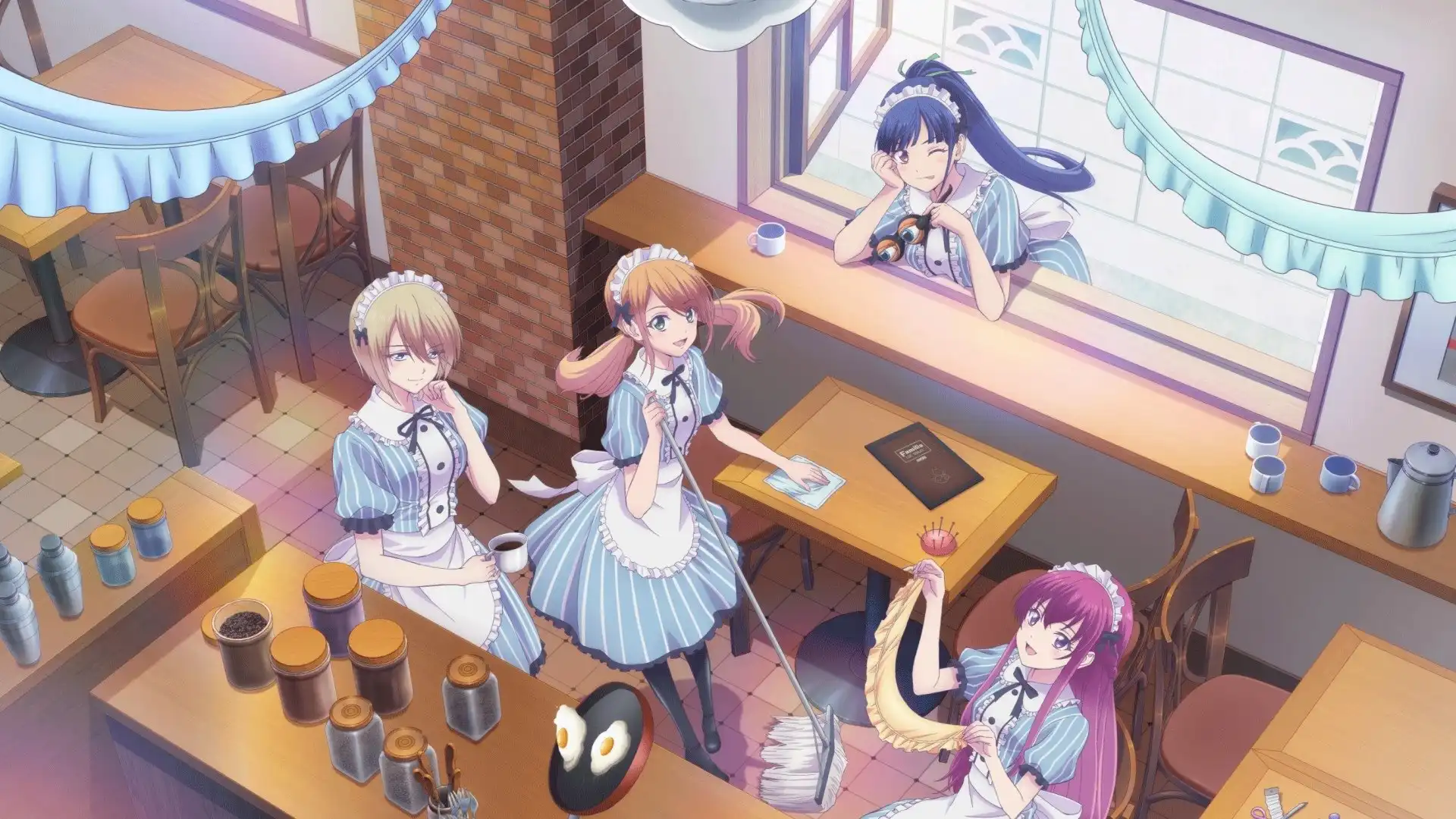 Megami no Café Terrace Background